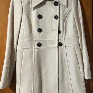 Guess Winter White Dress Coat